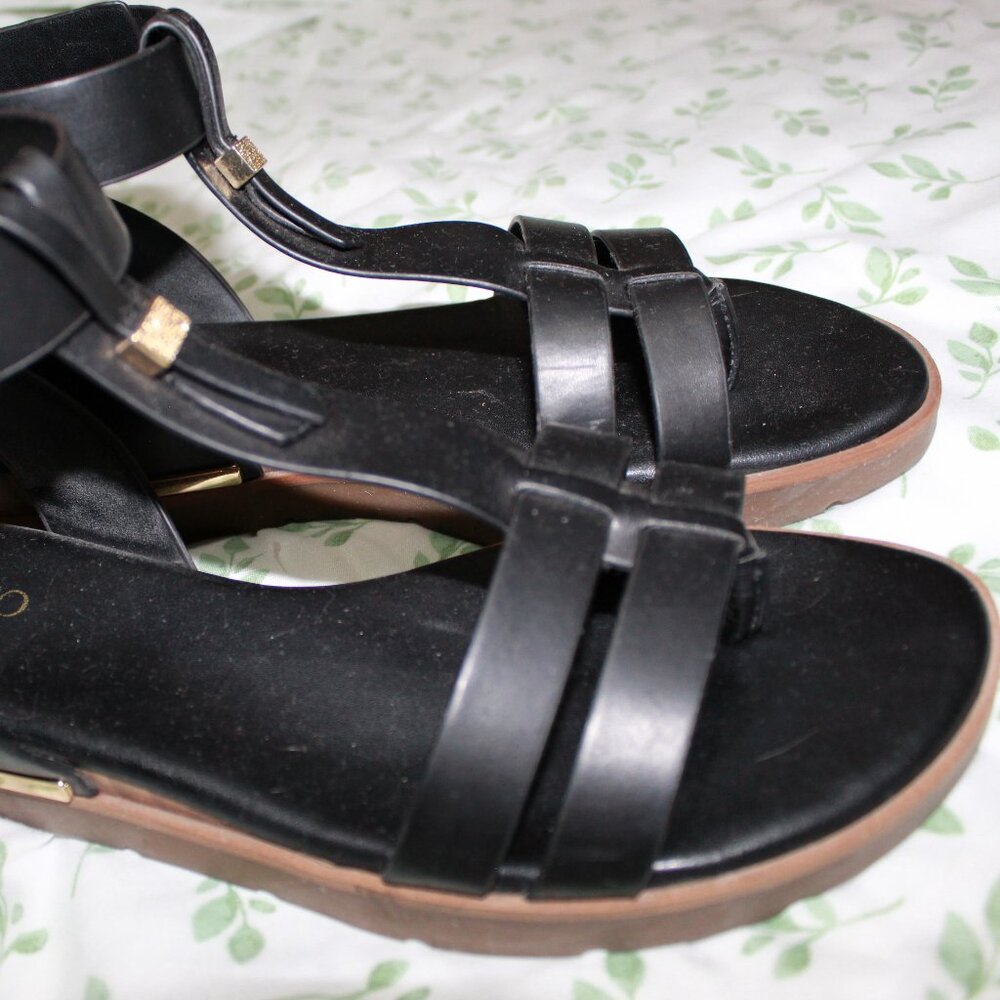 Franco Sarto Black Gladiator Sandals - Picture 3 of 8